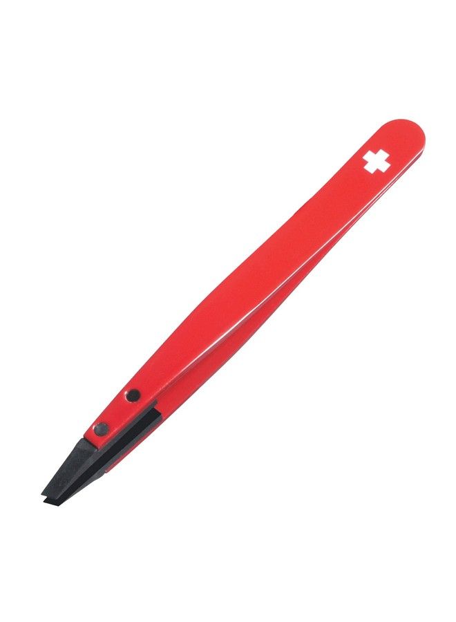 Rubis Classic Techno Swiss Cross Tweezers Epoxy Coated Stainless Steel For Precise Eyebrows And Hair Removal 1Ks101 - Image 1