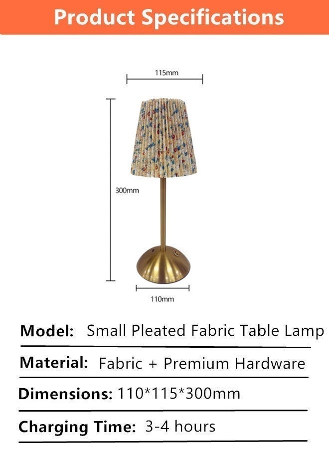 مصباح طاولة لغرفة النوم، مصابيح احتياطية قابلة لإعادة الشحن في حالات الطوارئ، مصابيح إضاءة محيطة بجانب السرير لطاولة السرير، مصباح طاولة سرير بسيط مع غطاء قماشي، مصباح مكتب للقراءة لغرفة الأطفال وغرفة المعيشة والمكتب والمهجع، مصباح طاولة لاسلكي قابل لإعادة الشحن، مصباح بجانب السرير بغطاء قماشي، مصباح قابل للتعتيم يعمل بالبطارية، مصباح ليلي ثلاثي الاتجاهات لغرفة المعيشة وغرفة النوم والبار (زهور فاتحة اللون) - Image 2