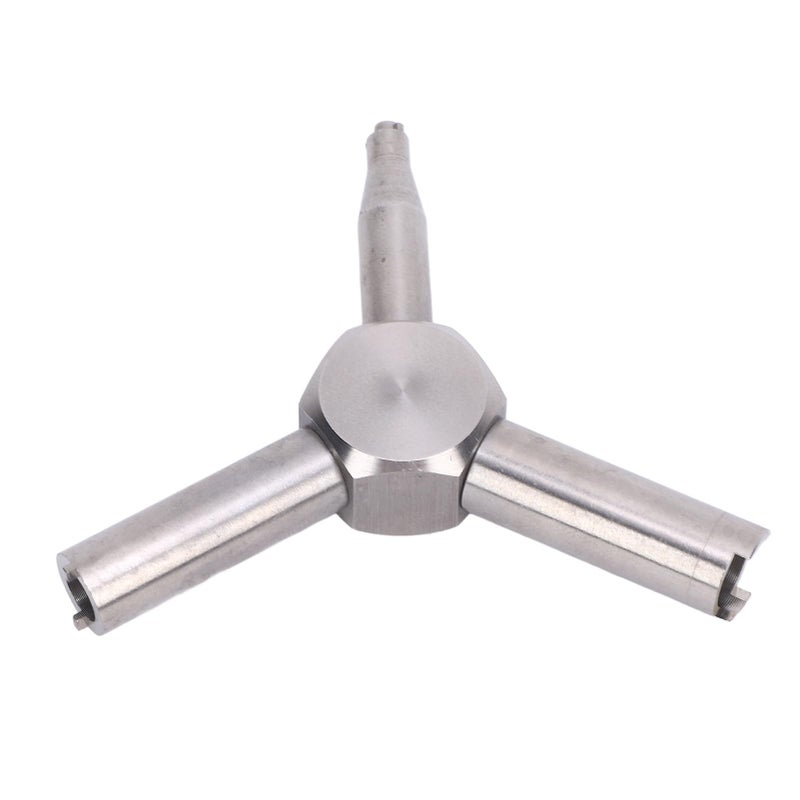 Stainless Steel Multifunctional Triangular Gas Valve Key Wrench Disassembly Tool - Image 2