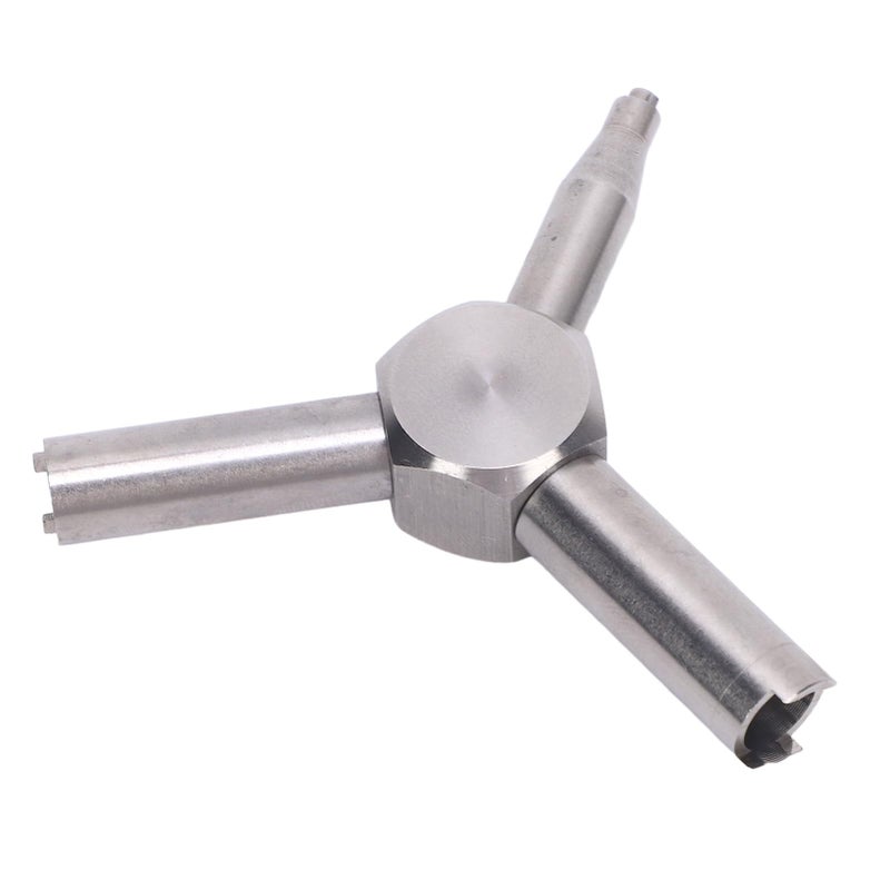 Stainless Steel Multifunctional Triangular Gas Valve Key Wrench Disassembly Tool - Image 4