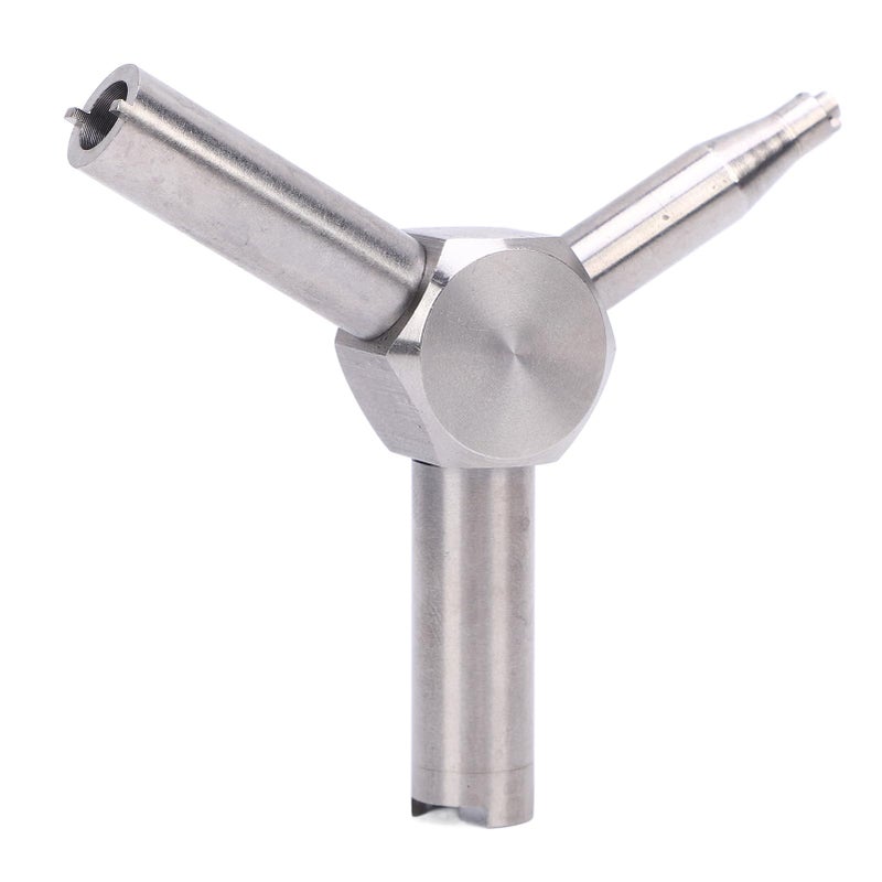 Stainless Steel Multifunctional Triangular Gas Valve Key Wrench Disassembly Tool - Image 3