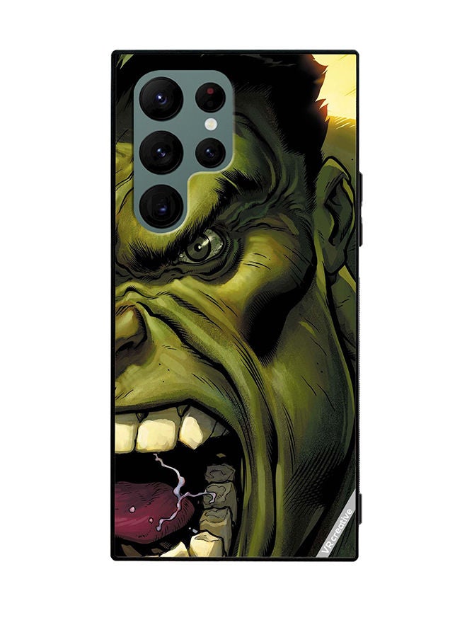 VR CREATIVE Protective Case Cover For Samsung Galaxy S22 Ultra 5G Hulk Design Multicolour - Image 1