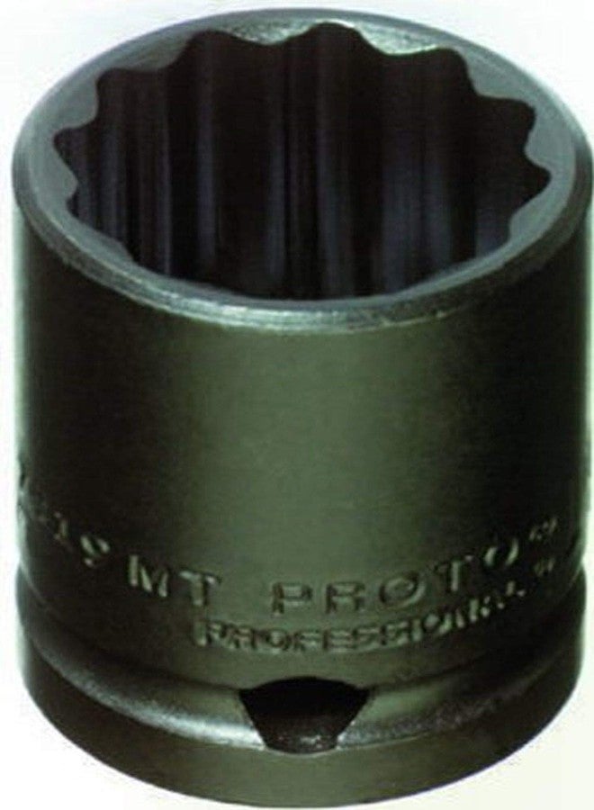 Stanley Proto J7419MT 1/2" Drive Thin Wall Impact Socket, 19mm, 12 Point