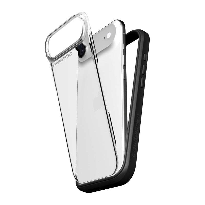 RHINOSHIELD جراب هاتف RhinoShield متوافق مع iPhone Air موديل NX واقي مطاطي معياري مع لوحة خلفية مقاومة للصدمات مع حماية من السقوط بمعايير عسكرية باللون الأسود - Image 2