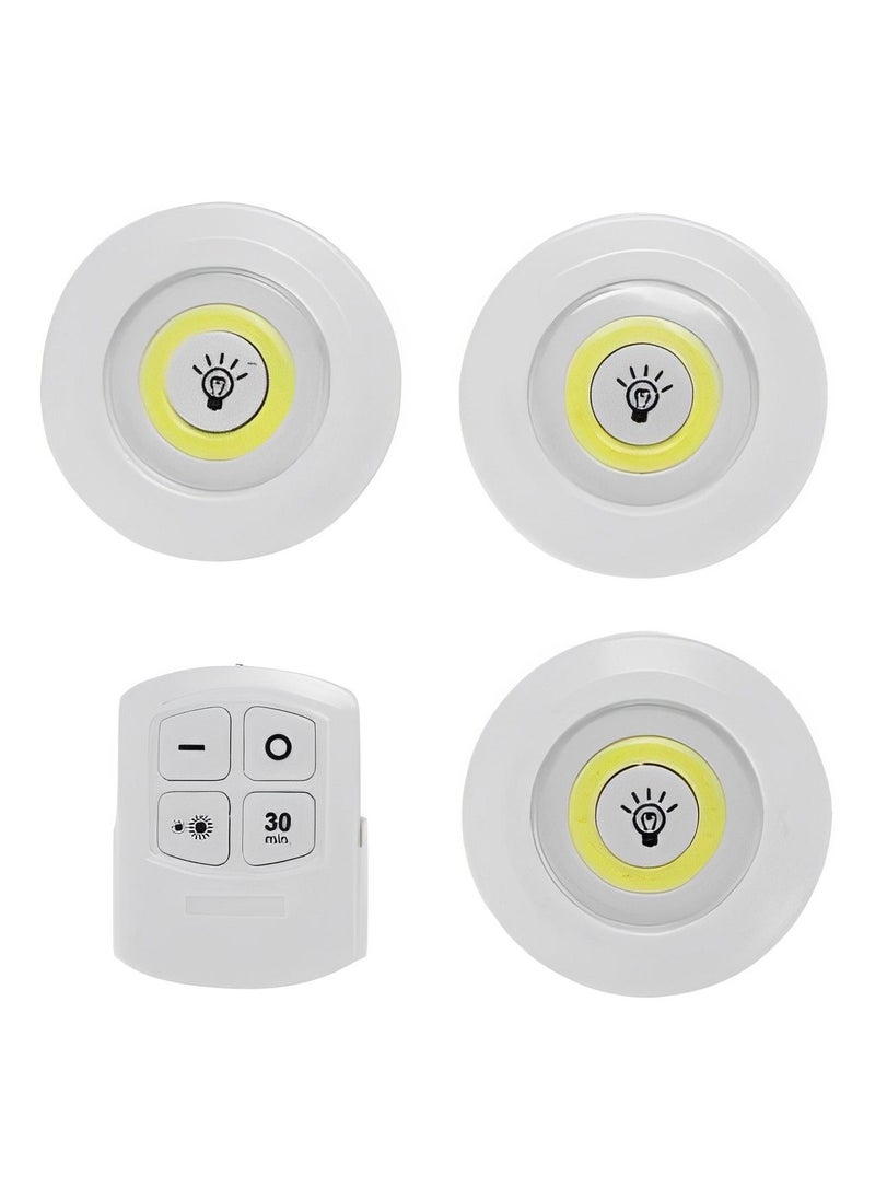 Generic - 3pcs under cabinet lights Battery Operated Wireless Smart LED Light with Remote Control, Led Light - Image 1