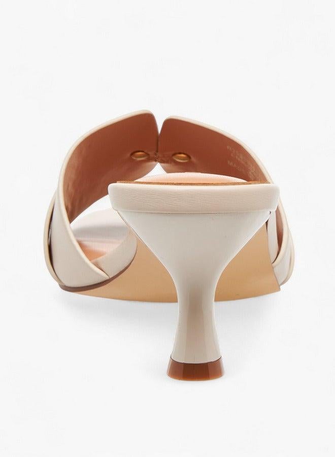 سيليست صنادل نسائية بكعب مائل سهلة الارتداء بلون سادة - Image 5