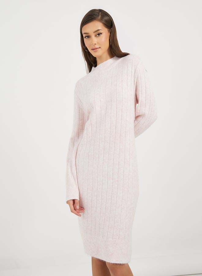 Styli Ribbed Knit Dress  - Image 1