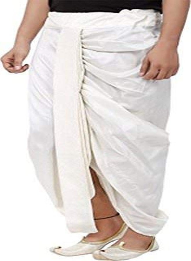 JMP Boy's Ready to Wear Cotton Stitched Dhoti Pants (White, Free Size) - Image 2