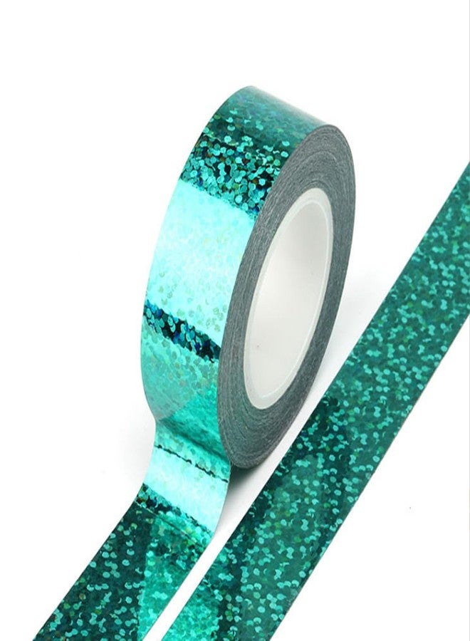 SICCOMA Glossy Prism Tape Strong Adhesive Tape Holographic Glossy Washi Tape Reflective Tape Glossy Decorative Tape Glossy Adhesive Tape Glossy Craft Tape(8 Rolls, 0.6 - Image 5