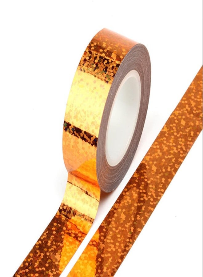 SICCOMA Glossy Prism Tape Strong Adhesive Tape Holographic Glossy Washi Tape Reflective Tape Glossy Decorative Tape Glossy Adhesive Tape Glossy Craft Tape(8 Rolls, 0.6 - Image 4