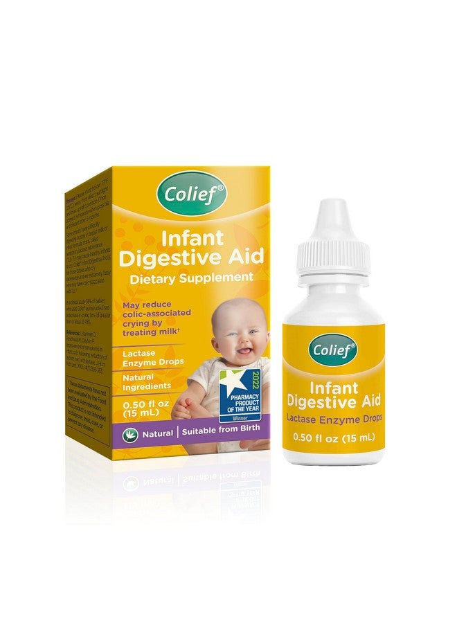 Colief Infant Digestive Aid | Gas Drops for Babies | Natural & Safe Infant Gas Relief | Reduces Baby Colic, Tummy Bloating, Fussing & Crying | 90 Servings | 0.5 Fl Oz (Single Pack) - Image 1