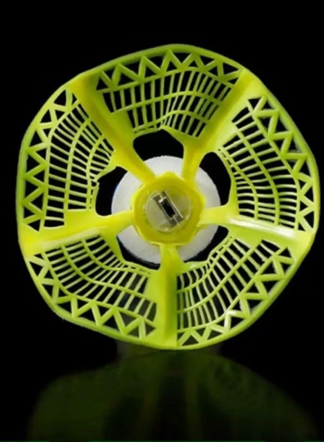 3 قطع مضادة للرياح كرة الريشة كرات الريشة المتوهجة في الظلام كرة الريشة في الهواء الطلق كرات الريشة المرنة تدريب رياضي للحدائق والساحات والشواطئ حمراء - Image 5