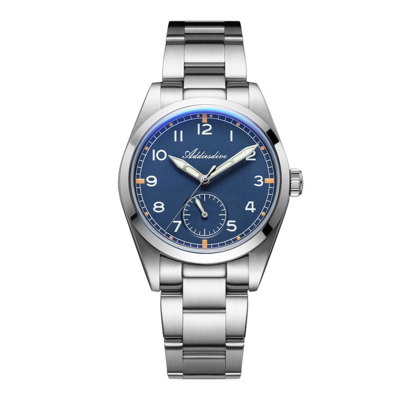 ADDIESDIVE 36 MM Watch 24 Hour Subdial 100M Waterproof Stainless Steel Luminous Quartz Blue Face Analog Watch Men - Image 2