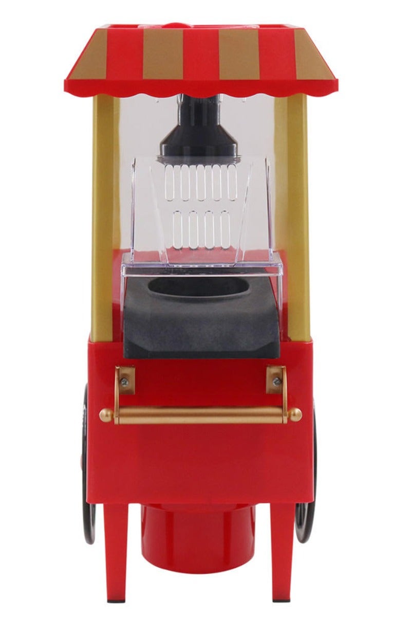 Denx Vintage Pop Corn Maker  Oil Free Popcorn Popper - Red - Image 2