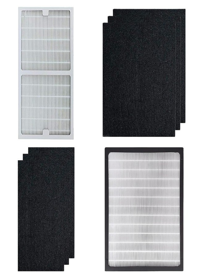 HALIEVE Replacement Filter C + D Compatible with Idylis IAP-10-280 Air Purifier Include 1 C+1 D HEPA Filter & 6 Carbon Filters, Part # IAF-H-100C IAF-H-100D - Image 1