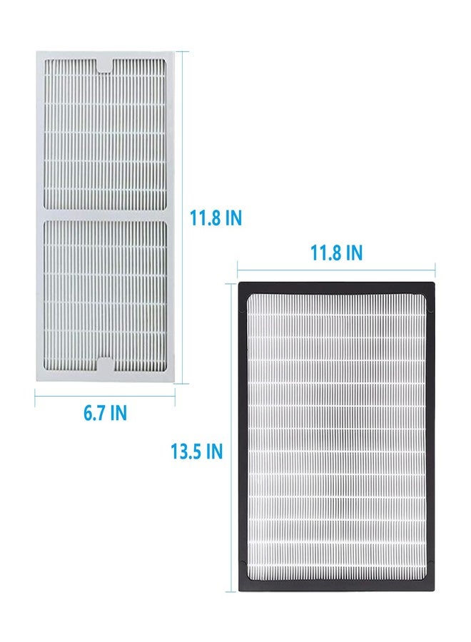 HALIEVE Replacement Filter C + D Compatible with Idylis IAP-10-280 Air Purifier Include 1 C+1 D HEPA Filter & 6 Carbon Filters, Part # IAF-H-100C IAF-H-100D - Image 5