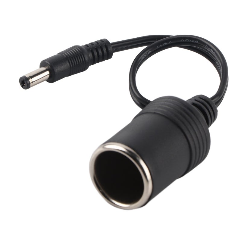 DC Female Plug: 5.5*2.1mm, 0.24m Cable, Metal Socket - Wide 1-24V Compatibility, High 200W/240W Power Car Cigarette Lighter Adapter for Home Car Devices - Image 1