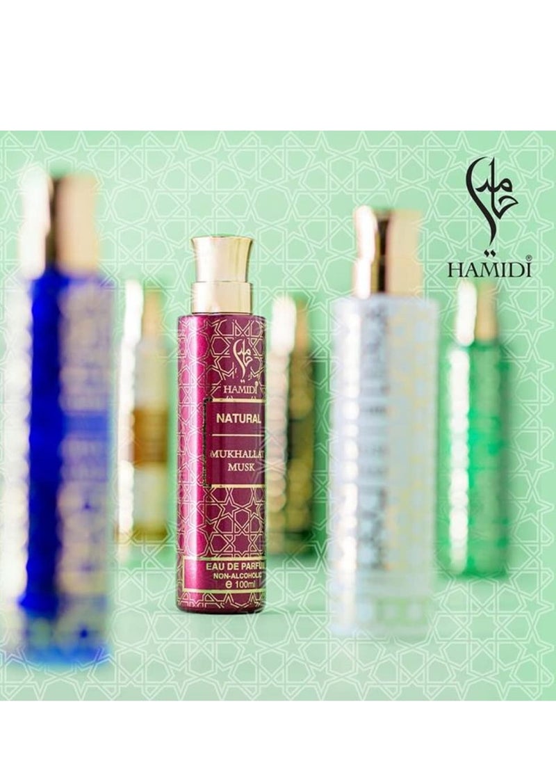 Hamidi Natural Mukhallat Musk 100ml, Alcohol Free, Water Perfume, Eau De Parfum, For Unisex - Image 3