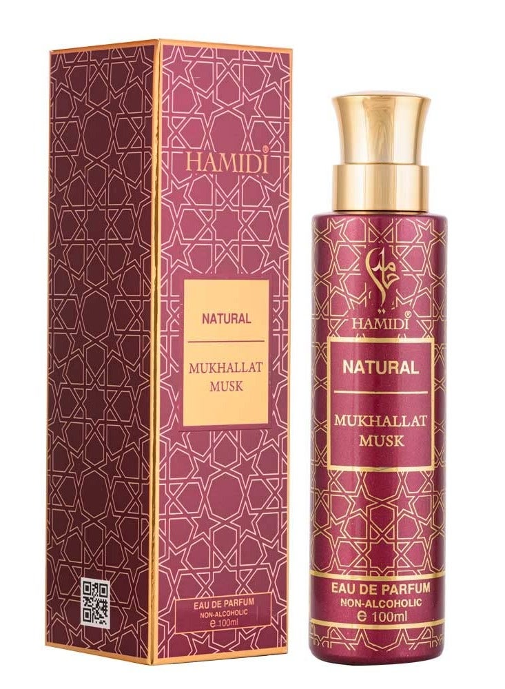 Hamidi Natural Mukhallat Musk 100ml, Alcohol Free, Water Perfume, Eau De Parfum, For Unisex - Image 2