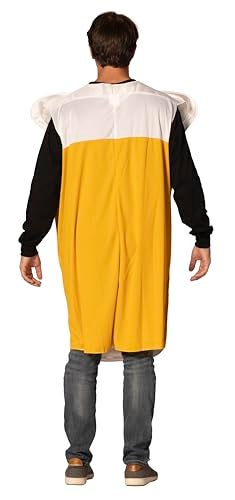 Rasta Imposta Men's Get Real Beer Pint Costume, Gold, One Size - Image 3
