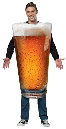 Rasta Imposta Men's Get Real Beer Pint Costume, Gold, One Size - Image 1