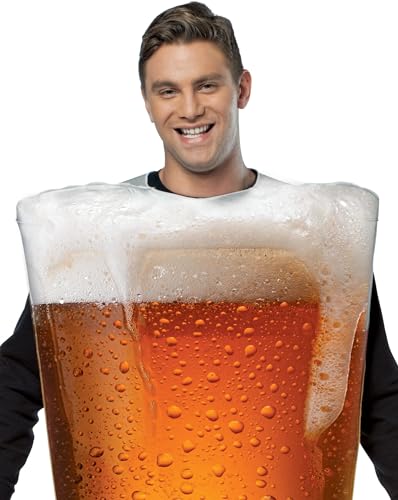 Rasta Imposta Men's Get Real Beer Pint Costume, Gold, One Size - Image 2