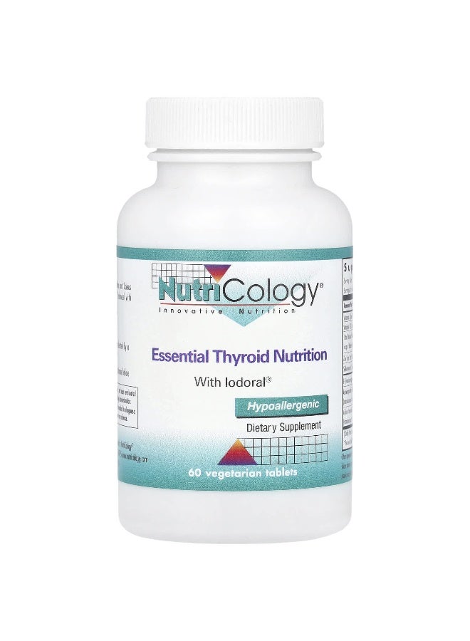 Nutricology Nutricology, Essential Thyroid Nutrition with Iodoral®, 60 Vegetarian Tablets 