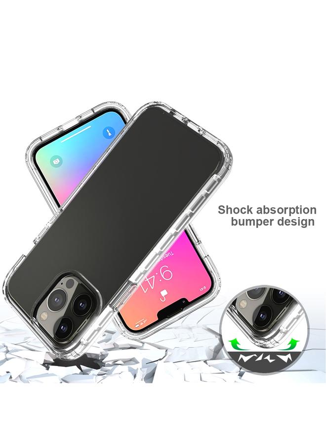 زبون جراب لهاتف iPhone 13 Pro Max مقاوم للصدمات شفافية عالية بلونين متغيرين تدريجيًا مصنوع من مادة PC + TPU بألوان الحلوى جراب واقٍ - Image 4