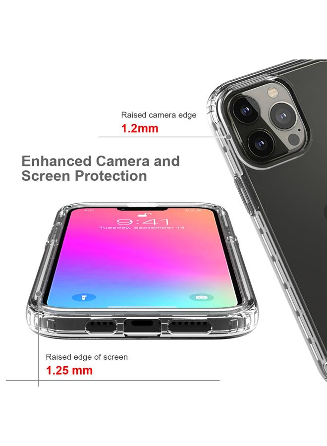 زبون جراب لهاتف iPhone 13 Pro Max مقاوم للصدمات شفافية عالية بلونين متغيرين تدريجيًا مصنوع من مادة PC + TPU بألوان الحلوى جراب واقٍ - Image 3