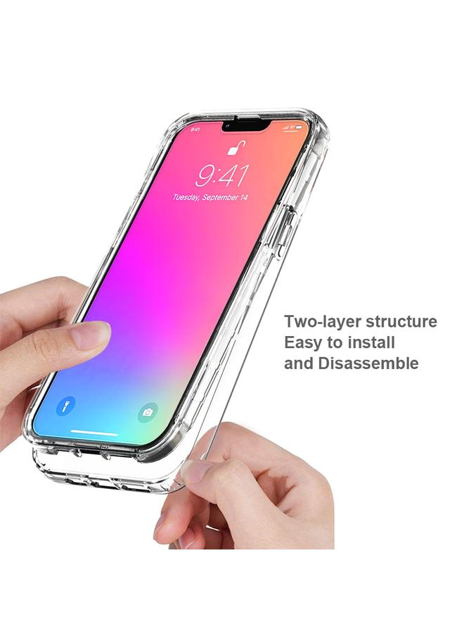 زبون جراب لهاتف iPhone 13 Pro Max مقاوم للصدمات شفافية عالية بلونين متغيرين تدريجيًا مصنوع من مادة PC + TPU بألوان الحلوى جراب واقٍ - Image 5