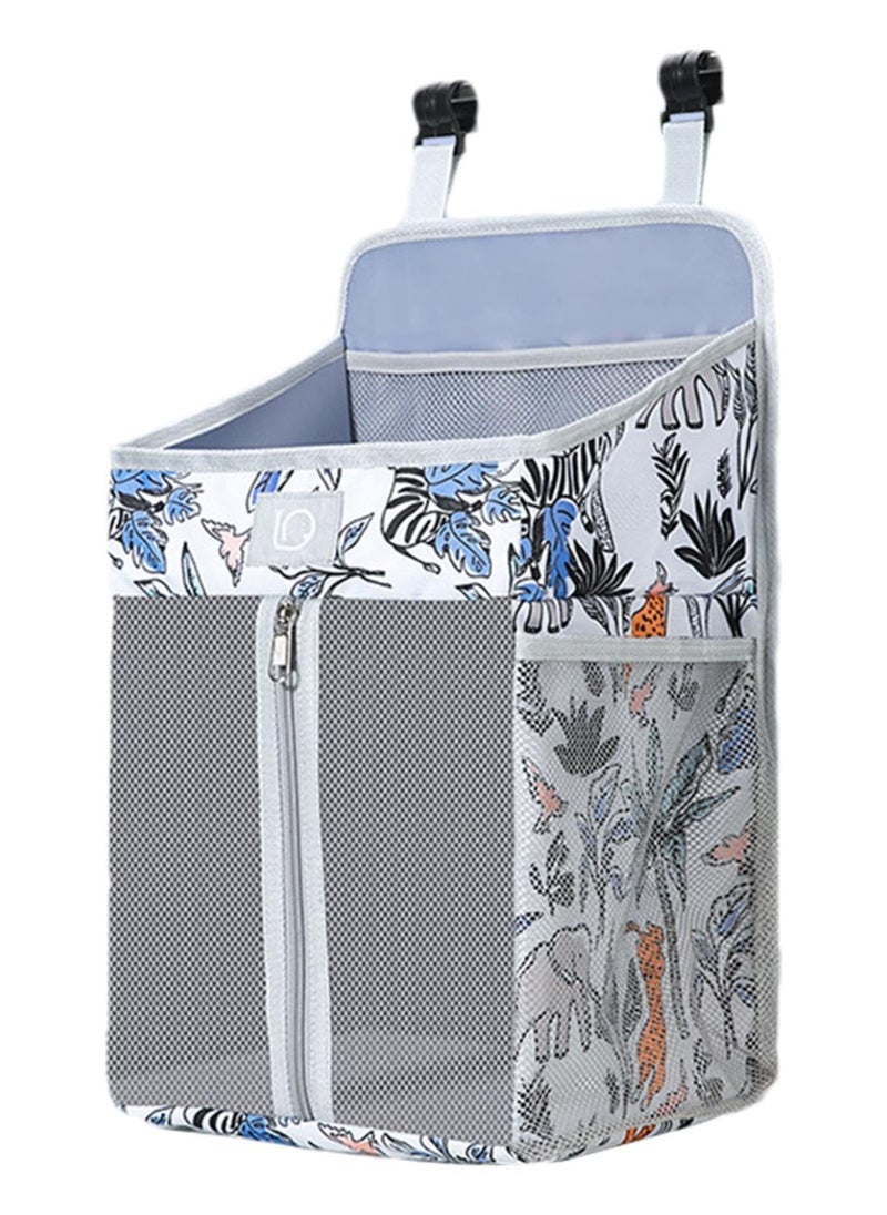 SYOSI - Hanging Diaper Caddy Organizer, Diaper Holder Baby Crib Hanging Storage, Diaper Stacker and Crib Organizer, Diaper Stacker for Changing Table, Crib, Playard or Wall – Newborn Baby Essentials - Image 1