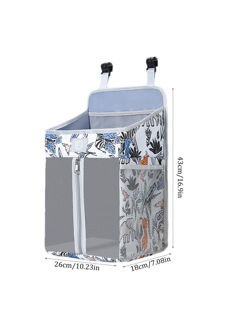 SYOSI - Hanging Diaper Caddy Organizer, Diaper Holder Baby Crib Hanging Storage, Diaper Stacker and Crib Organizer, Diaper Stacker for Changing Table, Crib, Playard or Wall – Newborn Baby Essentials - Image 1
