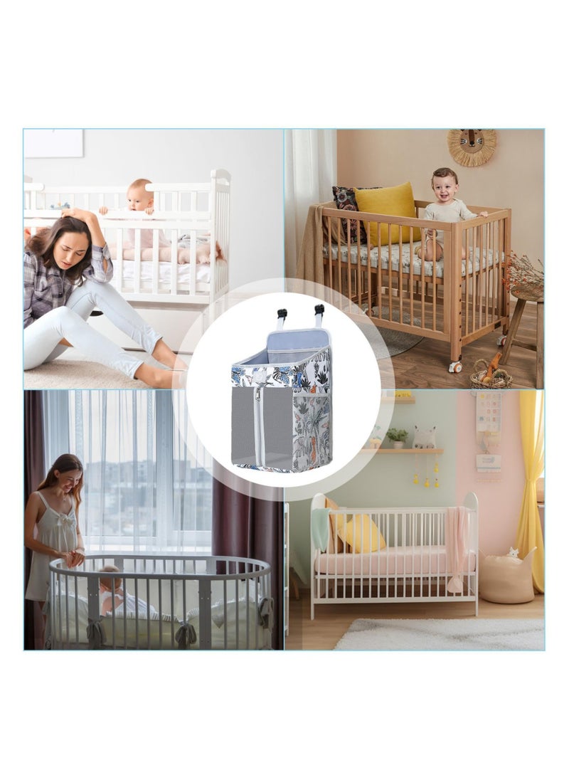 SYOSI - Hanging Diaper Caddy Organizer, Diaper Holder Baby Crib Hanging Storage, Diaper Stacker and Crib Organizer, Diaper Stacker for Changing Table, Crib, Playard or Wall – Newborn Baby Essentials - Image 1