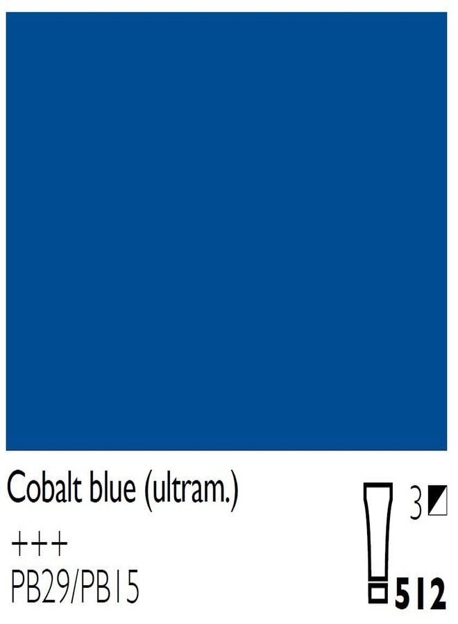 Cobra Royal Talens Water Mixable Oil Color Paint: Cobalt Blue Ultramarine, 40ml Tube - Image 3