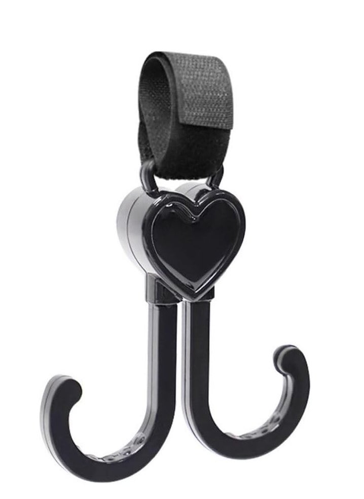 turtees - Turtees® Buggy Clips Stroller Hooks Pushchair Hooks,360 Degree Rotatable Velcro Pram Clips for Bags,Handbag or Change Bag on Your Stroller,Pram or Pushchair - Image 1