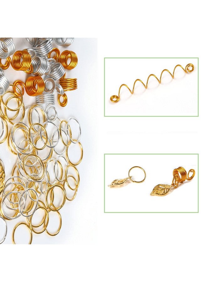 Leeven 417 قطعة من ملحقات الضفائر ملحقات الشعر مع حلقات الضفائر حلقات الشعر مشابك الشعر خرزات الضفائر حبال ملونة حلقات الشعر - Image 4