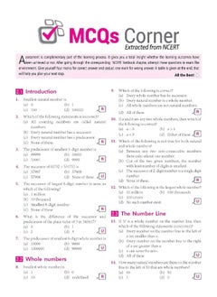 MTG NCERT at your Fingertips Mathematics Class 6 - Chapterwise NCERT Notes, Chapterwise Topicwise MCQs, NCERT Exemplar MCQs, Assertion & Reason, Case Based and Numerical Answer Type Questions  - Image 4
