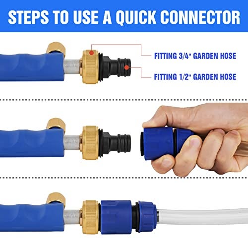 Geichan 2025 Upgraded Jet Nozzle Power Washer Wand for Garden Hose,Jet Nozzle High Pressure Hose Nozzle,Power Washer Attachment for Hose, 2-in-1 High Pressure Power Washer for House - Image 4