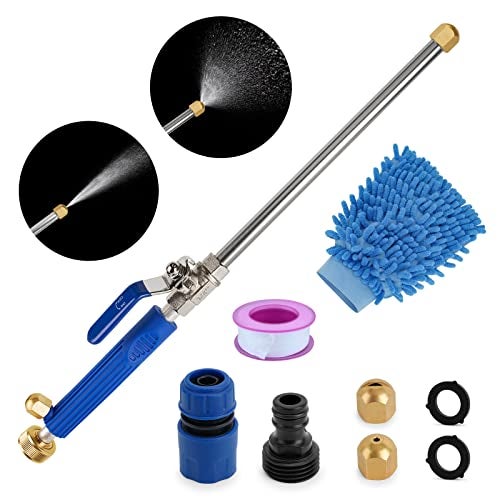 Geichan 2025 Upgraded Jet Nozzle Power Washer Wand for Garden Hose,Jet Nozzle High Pressure Hose Nozzle,Power Washer Attachment for Hose, 2-in-1 High Pressure Power Washer for House - Image 1