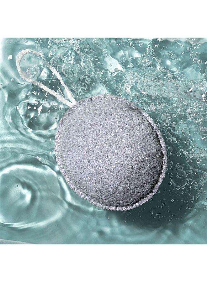 Ecotools Charcoal Exfoliating Puff, Mesh Body Scrubber, Exfoliating Skin Essential, Removes Dry Skin & Detoxifies, Self-Tanning Prep, Charcoal Infused Bath Puff for Men & Women, Eco-Friendly, 6 Count - Image 2