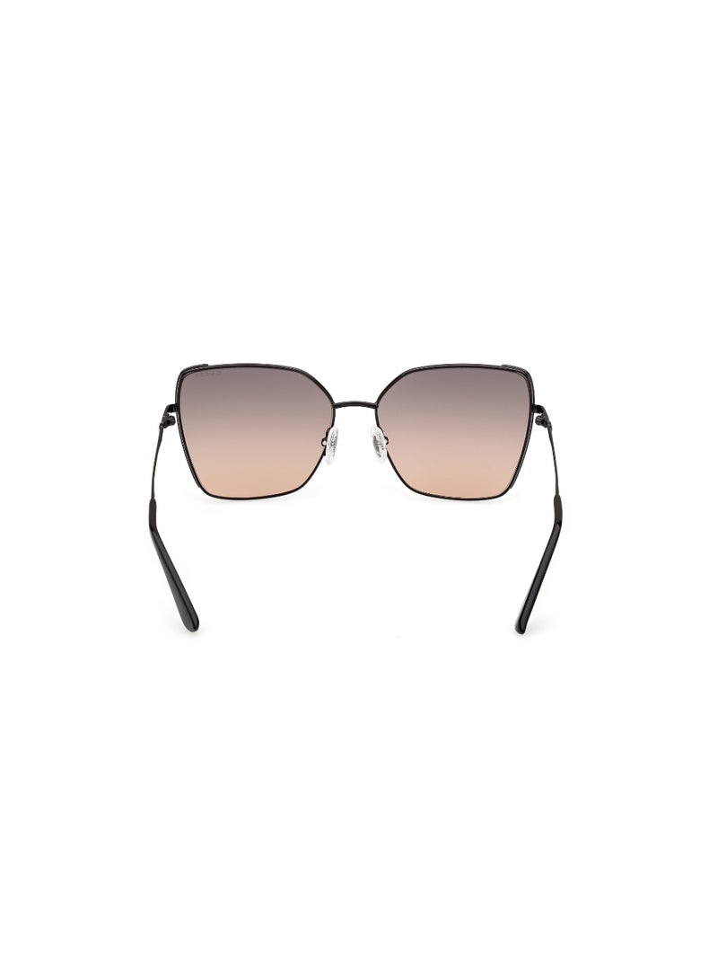 GUESS FULL RIM FEMALE BUTTERFLY BLACK METAL SUNGLASSES - Image 4