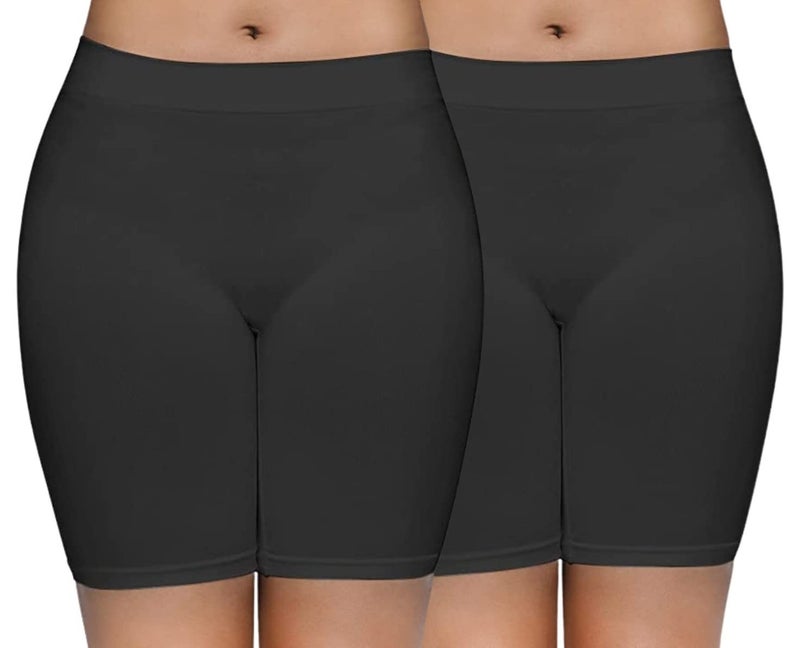 Mysha Women's High Waist Seamless Cycling Shorts - Soft Cotton Spandex Biker Shorts for Yoga and Everyday Wear - Image 1