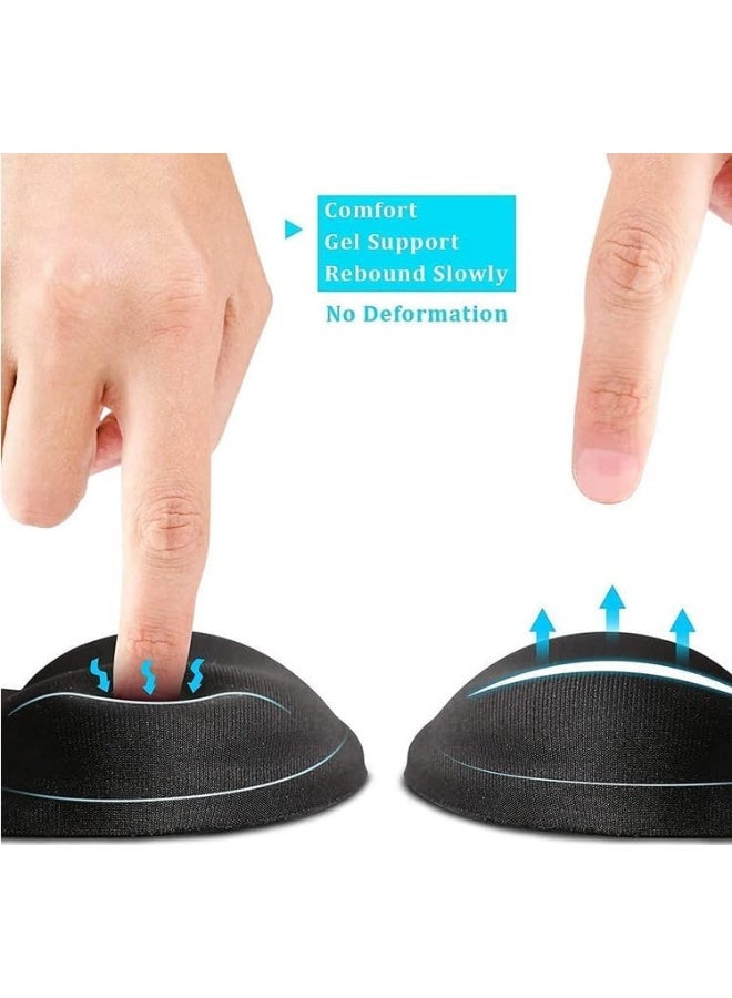 KOVAR Ergonomic Mouse Pad with Wrist Rest Support, Black (model A) - Image 4
