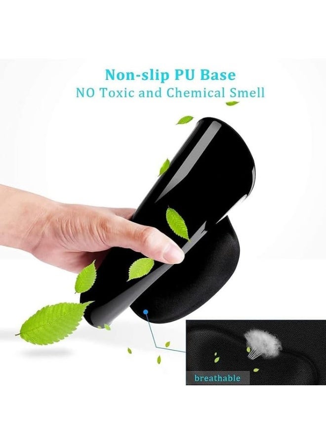 KOVAR Ergonomic Mouse Pad with Wrist Rest Support, Black (model A) - Image 3