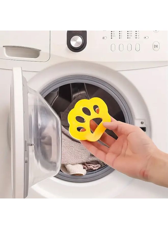 Flower Shape Green Automatic Cleaning Lint Remover Pets Hair 2pcs Adhesive Laundry De Fuzzer For Front Top Load Washers Easy To Use Clothes Cleaner - Image 3