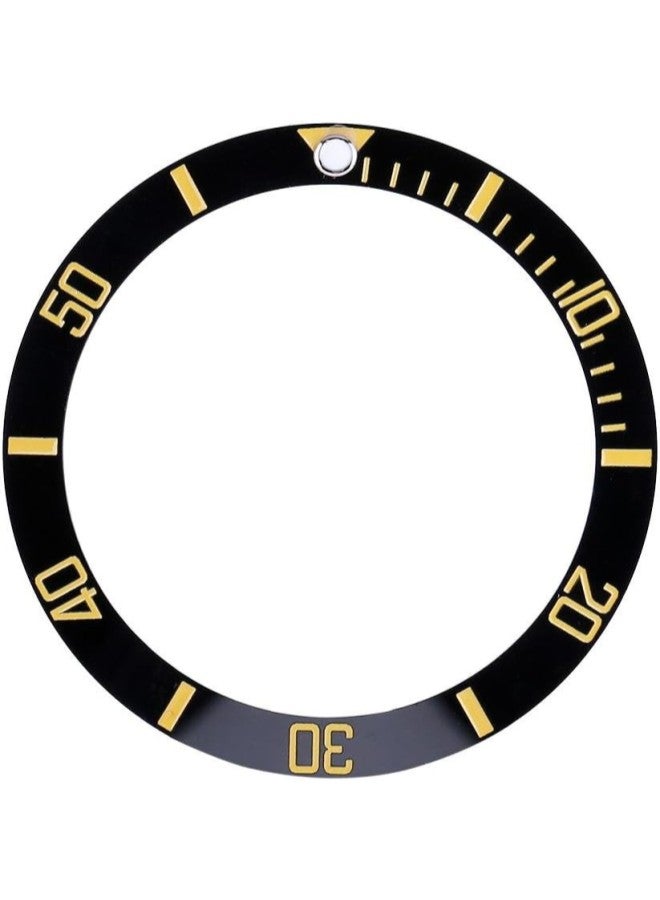 klarako Watch Replacement Parts, Wristwatch Plastic Material Loop Bezel Insert Ring(Gold)  - Image 1