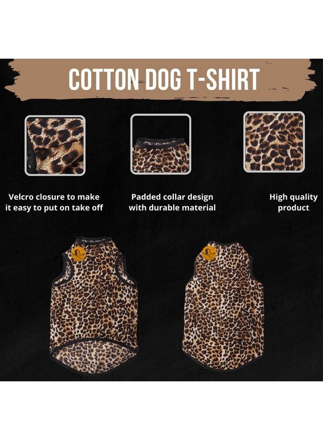 Sage Square Funky Soft Material Dog T-Shirt | Cool/Funky Print Pet | Soft Light Weight | Comfortable & Breathable Dog Clothing | Trendy Vest Outfit (Large - 22 Inch) (Cheetah Print) - Image 4