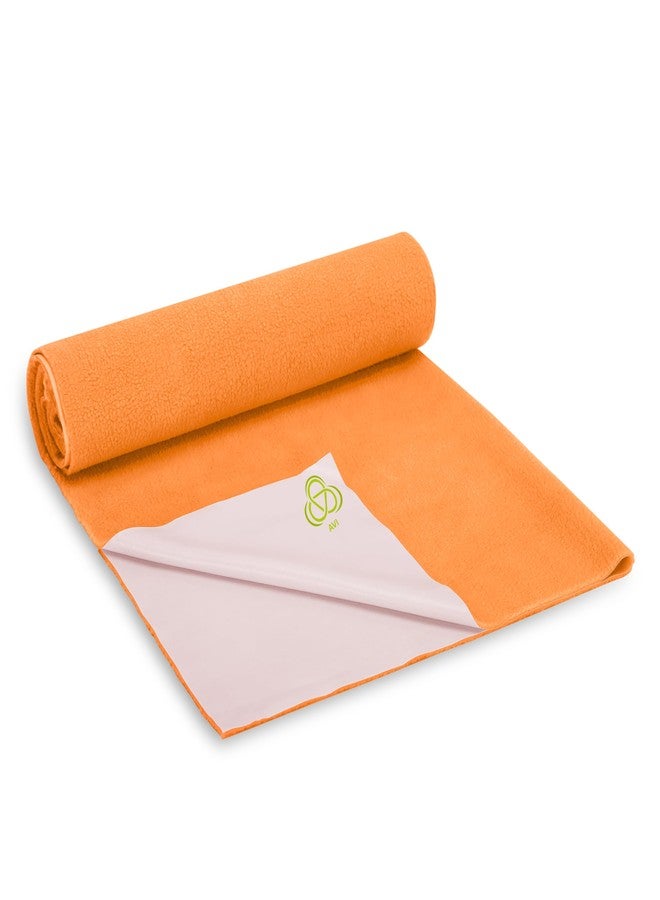 AVI FastDry Cotton Extra Absorbent Waterproof and Reusable Bed Protector/Dry Sheet for Baby- Small 50x70 cm -Orange - Image 1