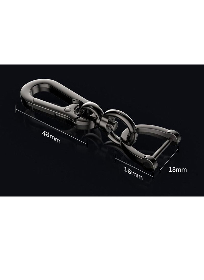 Generic Anti-lost Car Keychain Number Card Horseshoe Buckle Braided Rope Organizer with Horseshoe Buckle  - Image 4
