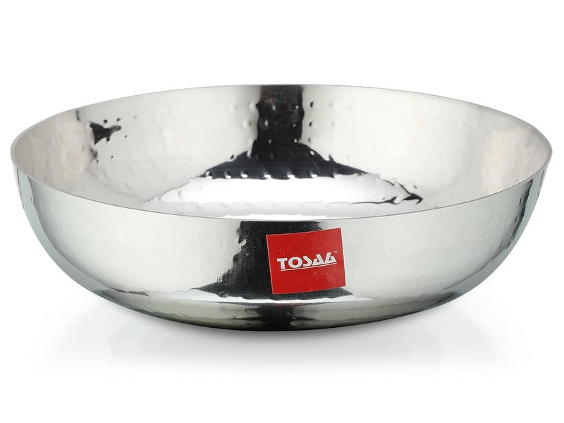 Tosaa Stainless Steel Matahr Tasla Size 18 34 cm silver